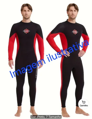 Roupa para Natação, Surf ou Mergulho, em Neoprene.