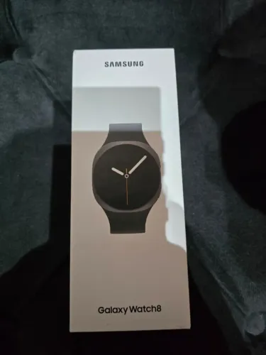 Samsung Galaxy Watch 8 44mm LTE Grafite e Acessórios Novo c/ NF!
