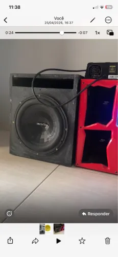 Subwoofer Bravox cara preta 