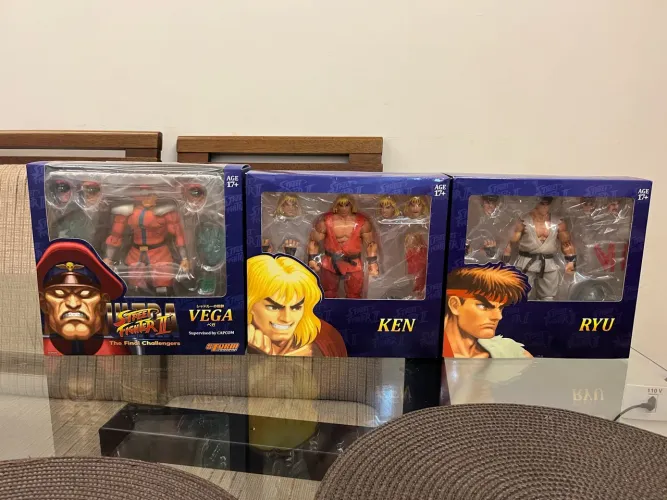 Combo M.Bison + Ryu + Ken Ultra Street Fighter II (Storm Collectibles)