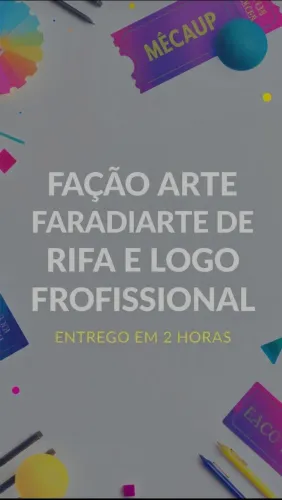 CRIO CARDÁPIO DIGITAL + ARTE DE RIFA - ENTREGO EM 3H