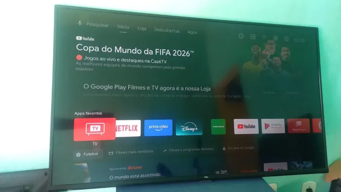 Tv 50Pol 4K Android Sem Várias Com controle