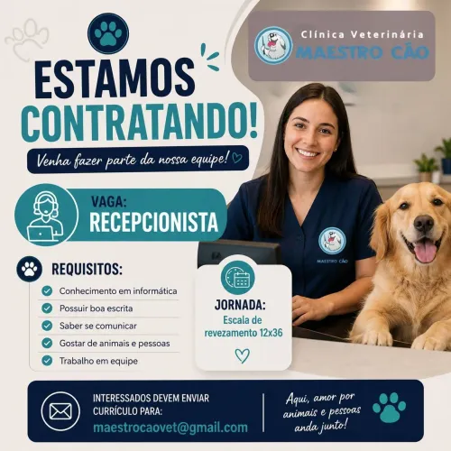 Vaga de Emprego - Recepcionista 