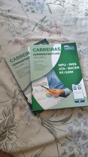 Apostila carreiras administrativas volumes 1 e 2 alfacon