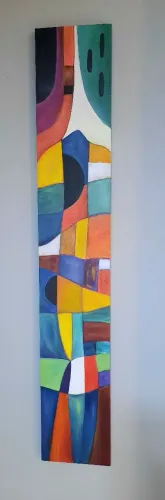 Tela pintura abstrata