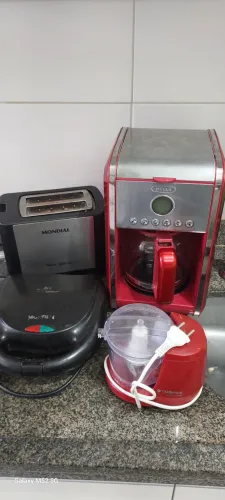 Cafeteira processador torradeira sanduicheira