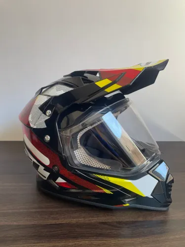 Capacete Helt Cross Vision Glass Drakar