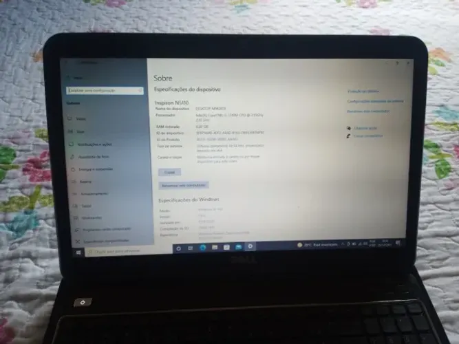 Notebook Dell Inspiron 15"