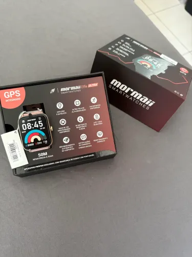 Relógio Smartwatch Mormaii life ultra Full Display MOLIFEUGAC/8J GPS