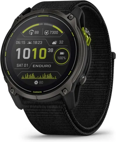 Relógio Gps Garmin Enduro 3 Carbon Gray Pulseira Preto - 51mm - NOVO