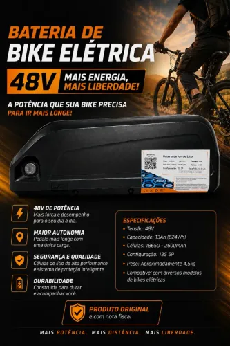 Bateria para bike elétrica