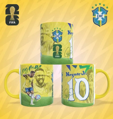 Caneca Brasil rumo ao hexa