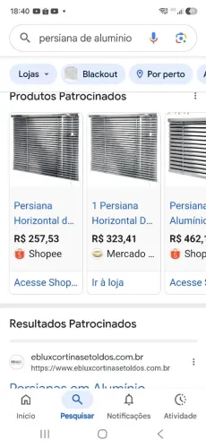 Vendo uma persiana nova sem uso