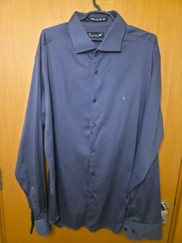 Camisa Aramis azul petróleo G - slim fit.