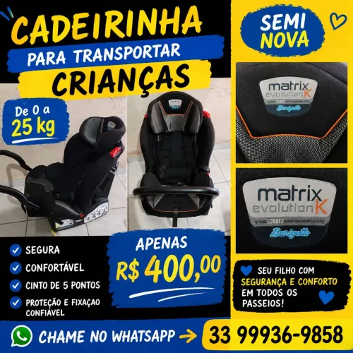 CADEIRINHA PARA CRIANÇA DE 0 a 25kg BURIGOTTO 