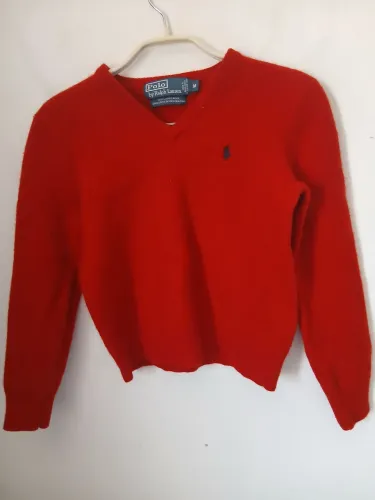 SUÉTER VINTAGE 100% LÂ DE CORDEIRO POLO RALPH LAUREN M