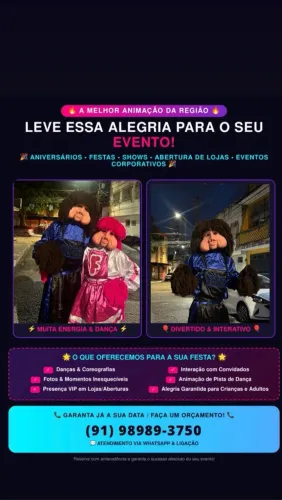 Personagens para eventos