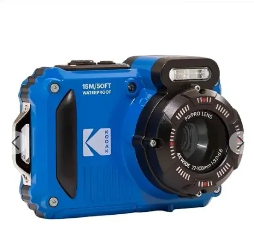 Câmera Fotográfica Kodak Pixpro WPZ2 16MP Full HD de 2.7" com Wi-Fi - Azul