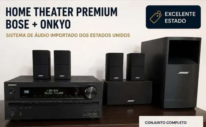 Home Theater 5.1 Bose Acoustimass + Receiver Onkyo TX-NR616