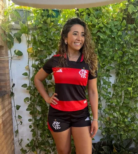 Conjunto feminino flamengo