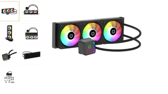 Water Cooler Husky Freezy, Iluminação ARGB, 360mm, AMD e Intel, Preto