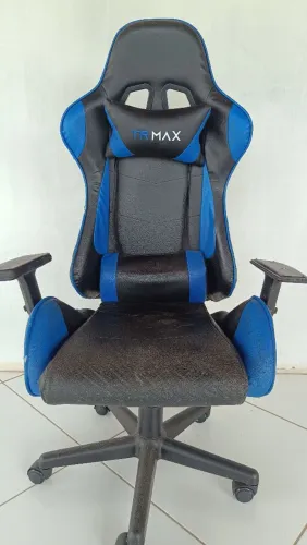 Cadeira gamer Couro giratória 