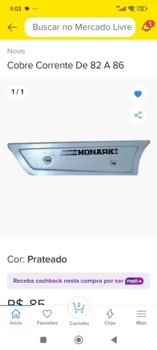 Cobre corrente de monareta Monark aro 20