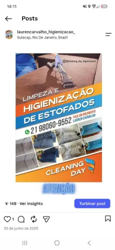 Limpeza profissional de estofados