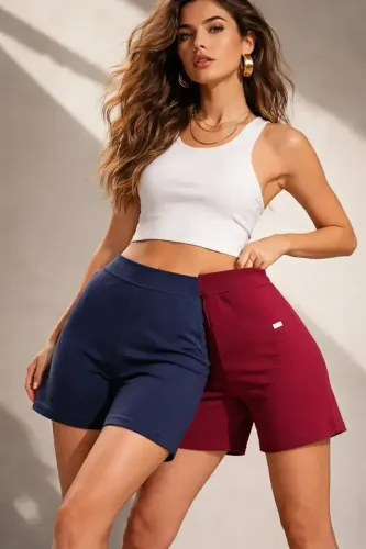 2 bermudas femininas Duluna Confecções