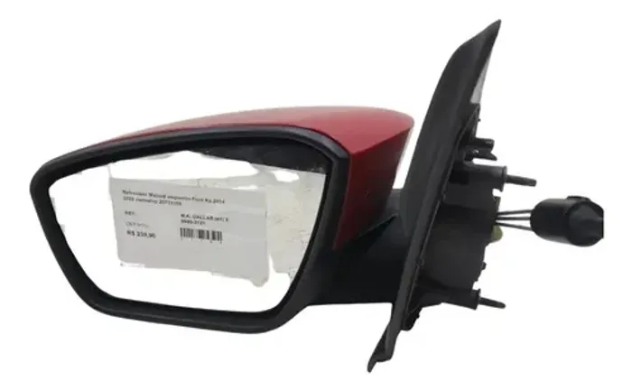 Retrovisor Manual Esquerdo Ford Ka 2014 2022 Vermelho 20733105