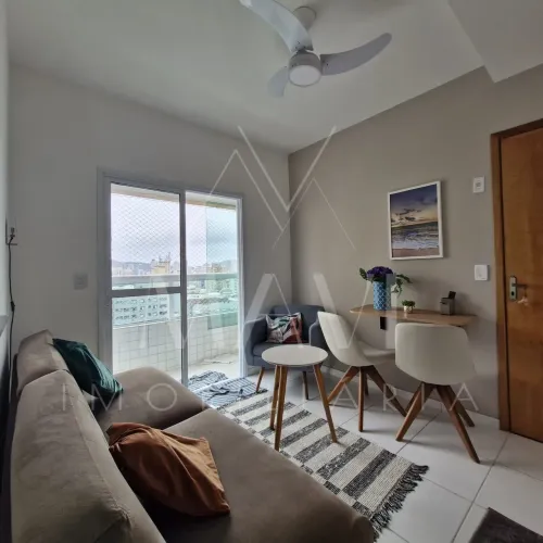 Apartamento 1 Dormitório mobiliado para locação em Boqueirão, Praia Grande/SP