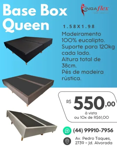 PROMOÇÃO - BASE BOX MEDIDA QUEEN!!
