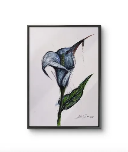 Pintura em papel pra por em moldura de certificado A4