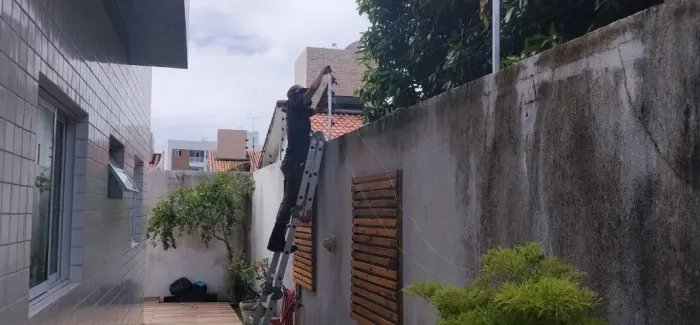Cerca elétrica convencional pra residência