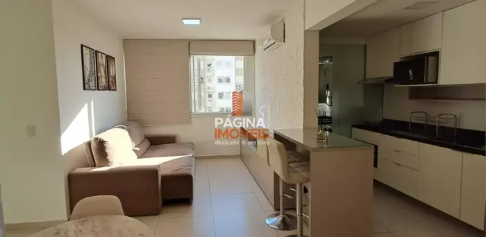 Página 1 Imóveis anuncia apartamento mobiliado para aluguel, 02 dormitórios no Condomínio 