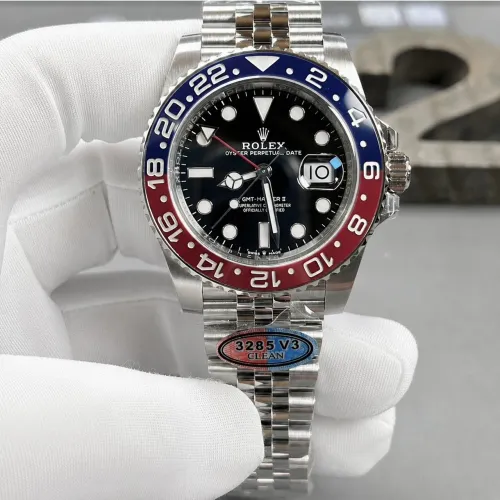 Relógio automático Rolex clean factory 3285 gmt master super clon&