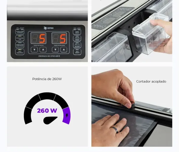 Seladora a Vacuo Profissional PROPACK HD CPVS 420 R - 110V