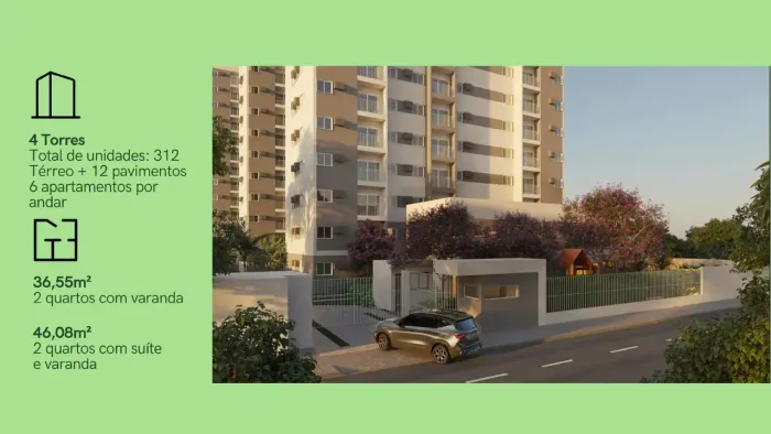 Imóvel para venda tem 46 metros quadrados com 2 quartos em Barro - Recife - PE