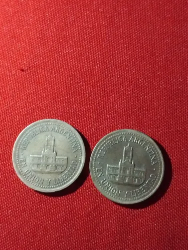 Moeda da Argentina 25 centavos 1992