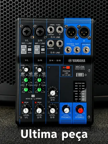 Mesa de som Yamaha MG06