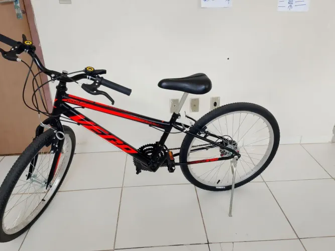 Bicicleta Nova VEGA Aro 24 18 Marchas Passeio Freio V-Brake