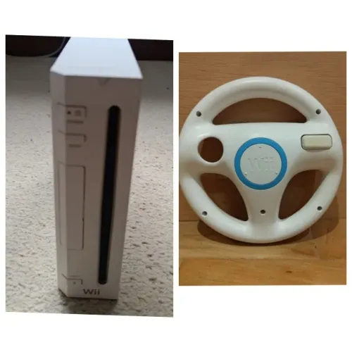 Console Nintendo Wii Desbloqueado (só console) + Volante Wii Wheel (Sem Demais Acessórios)