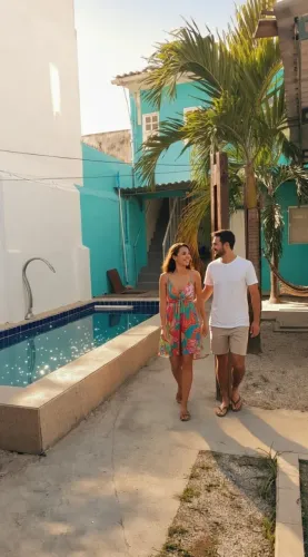 Pousada, Pé na areia em Pajuçara