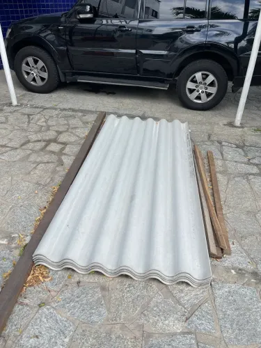 Telha de fibrocimento ondulada 2,13m x 1,10m 6mm - Brasilit