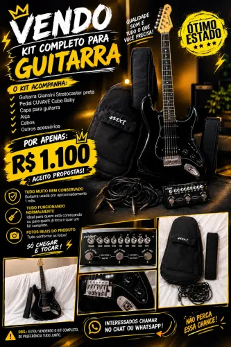 Vendo guitarra + pedal e acessórios