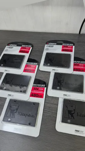 SSD Kingston 480GB (novo - lacrado)<br>480GB<br>R$500<br>Retirada no Shopping Popular de Ceilândia