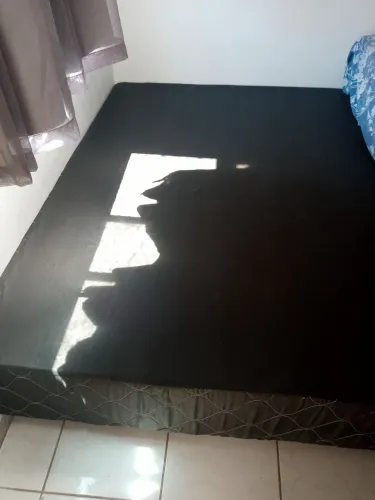 Base cama casal preta