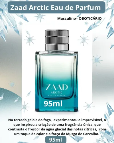 Zaad Arctic Eau de Parfum- OBoticario masculino, 100ml