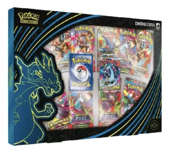 Box Pokemon Mega Charizard X Ex