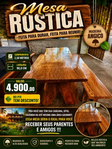 Mesa Rústica